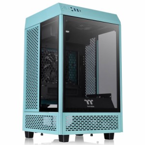 Thermaltake（サーマルテイク） CA-1R3-00SBWN-00 ミニタワー型PCケースThe Tower 100 Turquoise[CA1R300SBWN00] 返品種別B