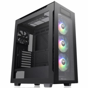 Thermaltake（サーマルテイク） CA-1T7-00M1WN-00 ミドルタワー型PCケース Divider 550 TG Ultra Black[CA1T700M1WN00] 返品種別B