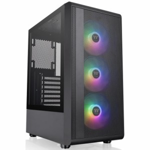 Thermaltake（サーマルテイク） CA-1X2-00M1WN-00 S200 TG ARGB ミドルタワー型PCケース(ブラック)[CA1X200M1WN00] 返品種別B