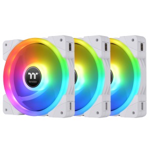 Thermaltake（サーマルテイク） CL-F161-PL12SW-A PCケースファン SWAFAN EX12 RGB White 3-Fan Pack[CLF161PL12SWA] 返品種別B