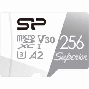 SiliconPower（シリコンパワー） microSDXCメモリカード 256GB Class10 UHS-I U3 V30 A2  SP256GBSTXDA2V20SP返品種別A