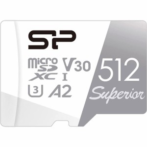 SiliconPower（シリコンパワー） microSDXCメモリカード 512GB Class10 UHS-I U3 V30 A2  SP512GBSTXDA2V20SP返品種別B