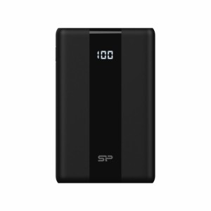 シリコンパワー PD対応 QC対応 モバイルバッテリー QP55 10000mAh(ブラック) SP10KMAPBKQP551K返品種別A