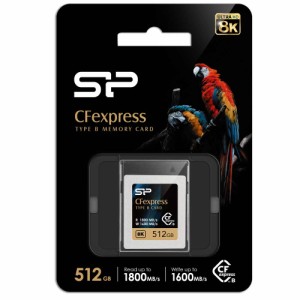 SiliconPower（シリコンパワー） CFexpress Type B カード 512GB 読み込み1800MB/s、書き込み1600MB/s SP512GBCFEB21V10返品種別B