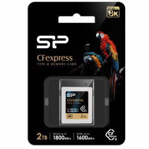 SiliconPower（シリコンパワー） CFexpress Type B　カード 2TB 読み込み1800MB/s、書き込み1600MB/s SP002TBCFEB21V10返品種別A