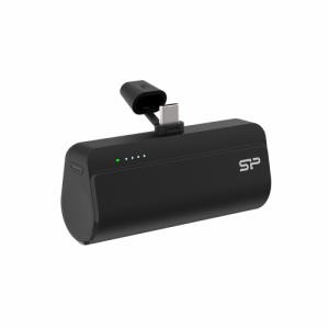 SiliconPower（シリコンパワー） QD50 超小型モバイルバッテリー QC4.0+PD/USB-C 5000mAh（ブラック）  SP5K0MAPBKQD501K返品種別A