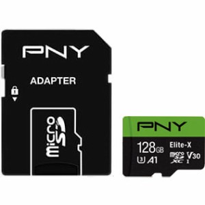 PNY（ピーエヌワイ） microSDXCメモリカード 128GB（Class 10 UHS-I U3 V30 A1） PNY Elite-X U3 P-SDU128U3WX-GE返品種別B