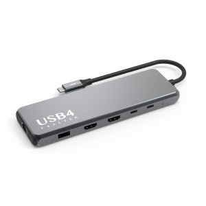 Feeltek（フィールテック） HDMIポート付 USB Type-Cハブ 10ポート(HDMI/USB-A/USB-C/PD/イーサネット)  HCM010AP2F返品種別A