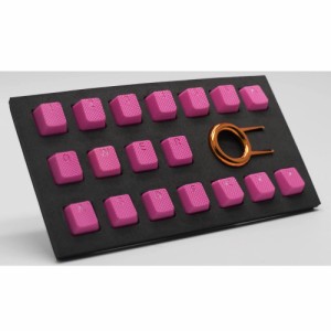 Tai-Hao（タイハオ） ゲーミング ラバーキーキャップ 18キー バックライト透過（ネオンピンク）  THKEYCAPSNEONPINK18返品種別A