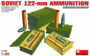 ミニアート 1/35 ソビエト122　砲弾＆弾薬箱セット【MA35068】プラモデル  返品種別B