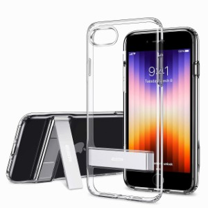 ESR ESR067 iPhone SE（第3世代/第2世代）/8/7用 メタルキックスタンドフォーンケース（クリア）Air Shield Boost[ESR067] 返品種別A