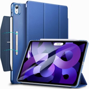 ESR iPad Air 10.9インチ 第5世代/第4世代（2022/2020年モデル）用 三つ折りケース（ネイビーブルー） ESR104返品種別A