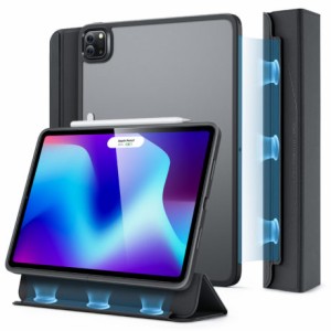 ESR ESR236 iPad Pro 12.9インチ(第6/5世代)用 Ascend Hybrid Case 磁気カバー付き クリア背面ケース（ブラック）[ESR236] 返品種別A