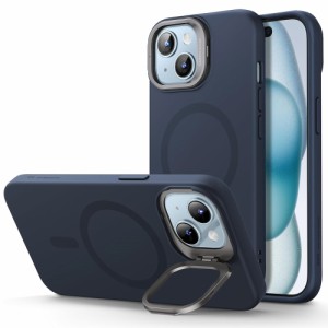 ESR iPhone15 Plus用 ソフトケース スタンド付き（Dark Blue） ESR390返品種別A