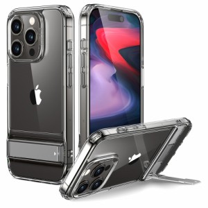 ESR ESR354 iPhone 15Pro用 3wayスタンドモード対応スマホケース（Clear）Boost Kickstand Case Compatible[ESR354] 返品種別A