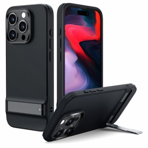 ESR ESR357 iPhone 15Pro Max用 3wayスタンドモード対応スマホケース（Black）Boost Kickstand Case Compatible[ESR357] 返品種別A