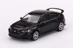 MINI−GT 1/64 Honda シビック Type R 2023 クリスタルブラック・パール W/ Advan GT Wheel(左ハンドル)【MGT00585-L】ミニカー  返品種