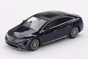 MINI−GT 1/64 メルセデス ベンツ EQS 580 4MATICナチュラルブルーメタリック(左ハンドル)【MGT00559-L】ミニカー  返品種別B