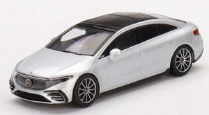 MINI−GT 1/64 メルセデス ベンツ EQS 580 4MATIC シルバーメタリック(左ハンドル)【MGT00508-L】ミニカー  返品種別B