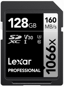 Lexar（レキサー） LSD1066128G-BNNNJ SDXCカード 128GB 1066x UHS-I U3 V30[LSD1066128GBNNNJ] 返品種別B