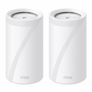 TP-Link（ティーピーリンク） BE22000 トライバンドメッシュWi-Fi 7ルーター（2パック） Deco BE85 2Pack返品種別B