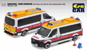 Era CAR 1/64　19 MERCEDESBENZ SPRINTER HK Police Car (AM 6105) メルセデスベンツスプリンター香港警察【MB22SPR1901】ミニカー  返品