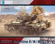 ルビコンモデル 1/56 バレンタイン歩兵戦車 Mk.II/III/IIICS/IV/V【RB0097】プラモデル  返品種別B