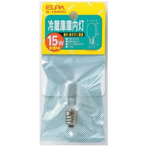 ELPA G-15H-C 冷蔵庫庫内灯 15W クリアG‐15H（C）[G15HC] 返品種別A