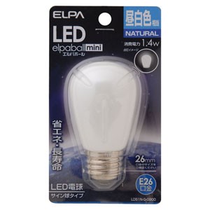 ELPA LDS1N-G-G900 LED電球 サイン球形 60lm(昼白色相当)elpaballmini[LDS1NGG900] 返品種別A