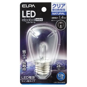 ELPA LDS1CN-G-G905 LED電球 サイン球形 60lm(クリア・昼白色相当)elpaballmini[LDS1CNGG905] 返品種別A