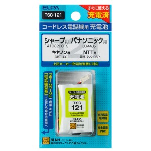 ELPA TSC-121 電話機用充電池[TSC121] 返品種別A