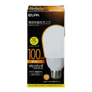 ELPA EFA25EL/21-A102 電球形蛍光ランプ A25形・電球色ELPA[EFA25EL21A102] 返品種別A