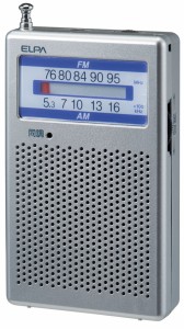 ELPA ER-P60F AM/FMポケットラジオELPA[ERP60F] 返品種別A