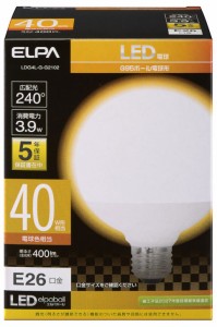 ELPA LDG4L-G-G2102 LED電球 ボール形 400lm（電球色相当）エルパ[LDG4LGG2102] 返品種別A