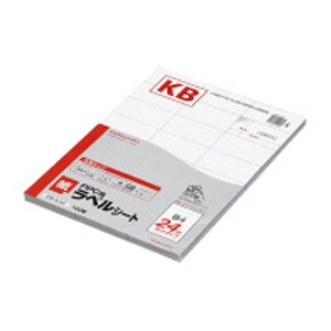 コクヨ KB-A141 PPC用紙ラベル（共用タイプ）B4 24面 100枚KOKUYO S＆T[KBA141] 返品種別A