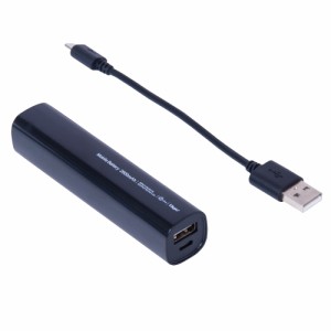 ナカバヤシ MB-0158BK モバイルバッテリー（USB×1、Micro-USB×1） 2600mAh（ブラック）[MB0158BK] 返品種別A