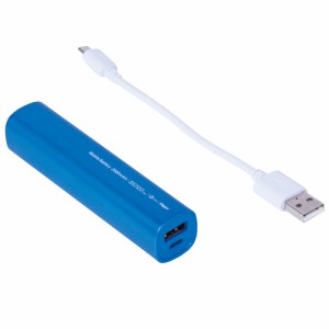 ナカバヤシ MB-0158BL モバイルバッテリー（USB×1、Micro-USB×1） 2600mAh（ブルー）[MB0158BL] 返品種別A