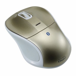 ナカバヤシ MUS-BKT111GL 小型Bluetooth 静音3ボタンBlueLEDマウス（ゴールド）[MUSBKT111GL] 返品種別A