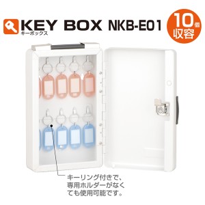 ナカバヤシ NKB-E01 キーボックス 10個収納 シリンダー錠[NKBE01] 返品種別A