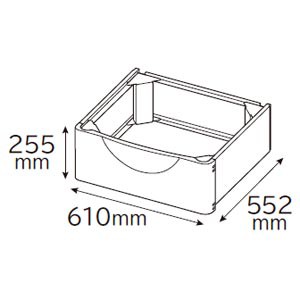 日立 TR-BD2 ドラム式洗濯乾燥機用置き台HITACHI[TRBD2] 返品種別A