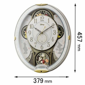 リズム 電波からくり時計　【ディズニー】4MN509MC03 ミッキー＆フレンズM509-03[ミツキフレンズM50903] 返品種別A