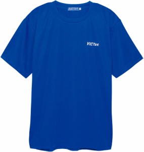 ヴィクタス 卓球 ユニセックス プラクティスTシャツ V-TS063（ブルー・サイズ：2XL） VICTAS TSP-033455-0120-2XL返品種別A