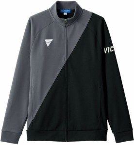 ヴィクタス 男女兼用 卓球用トレーニングジャケット（グレー×ブラック・サイズ：4XL） VICTAS　V-JJ227 TSP-542101-1110-4XL返品種別A