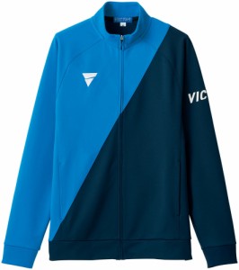 ヴィクタス 男女兼用 卓球用トレーニングジャケット（ブルー×ネイビー・サイズ：XS） VICTAS　V-JJ227 TSP-542101-5060-XS返品種別A