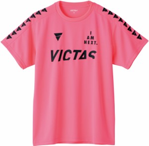 ヴィクタス 卓球 ユニセックス プラクティス Tシャツ V-TS245（フラッシュピンク・サイズ：2XL） VICTAS TSP-532201-7200-2XL返品種別A