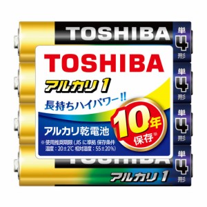 東芝 LR03AN-4KP アルカリ乾電池単4形　4本パックTOSHIBA　アルカリ1[LR03AN4KP] 返品種別A