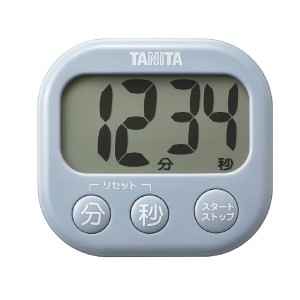 タニタ TD-429-BL デジタルタイマー　ブルーグレーTANITA　抗菌でか見えタイマー[TD429BL] 返品種別A