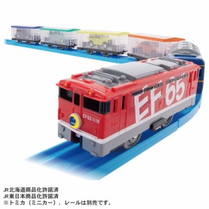 タカラトミー プラレール いっぱいつなごう トミカをはこぶぞ！　EF65 カートレインプラレール  返品種別B