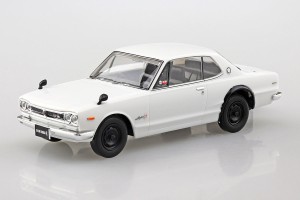 アオシマ 1/32 ザ・スナップキット No.9-B ニッサン スカイライン 2000GT-R(ホワイト)【58831】プラモデル  返品種別B