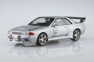 アオシマ 1/24 ザ・チューンドカー No.76 HKS関西 BNR32 スカイラインGT-R ’90 (ニッサン)【64535】プラモデル  返品種別B